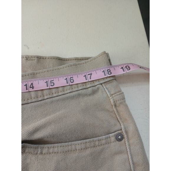 Levis Chinos 505 Mens 38x32 Brown Tan Regular Straight Denim Jeans Pants - Picture 7 of 11